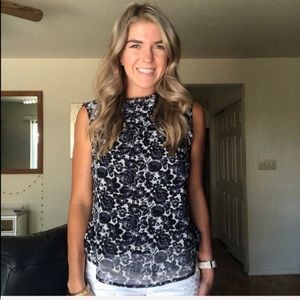 Roar light and lovely electric patterned top
Open back